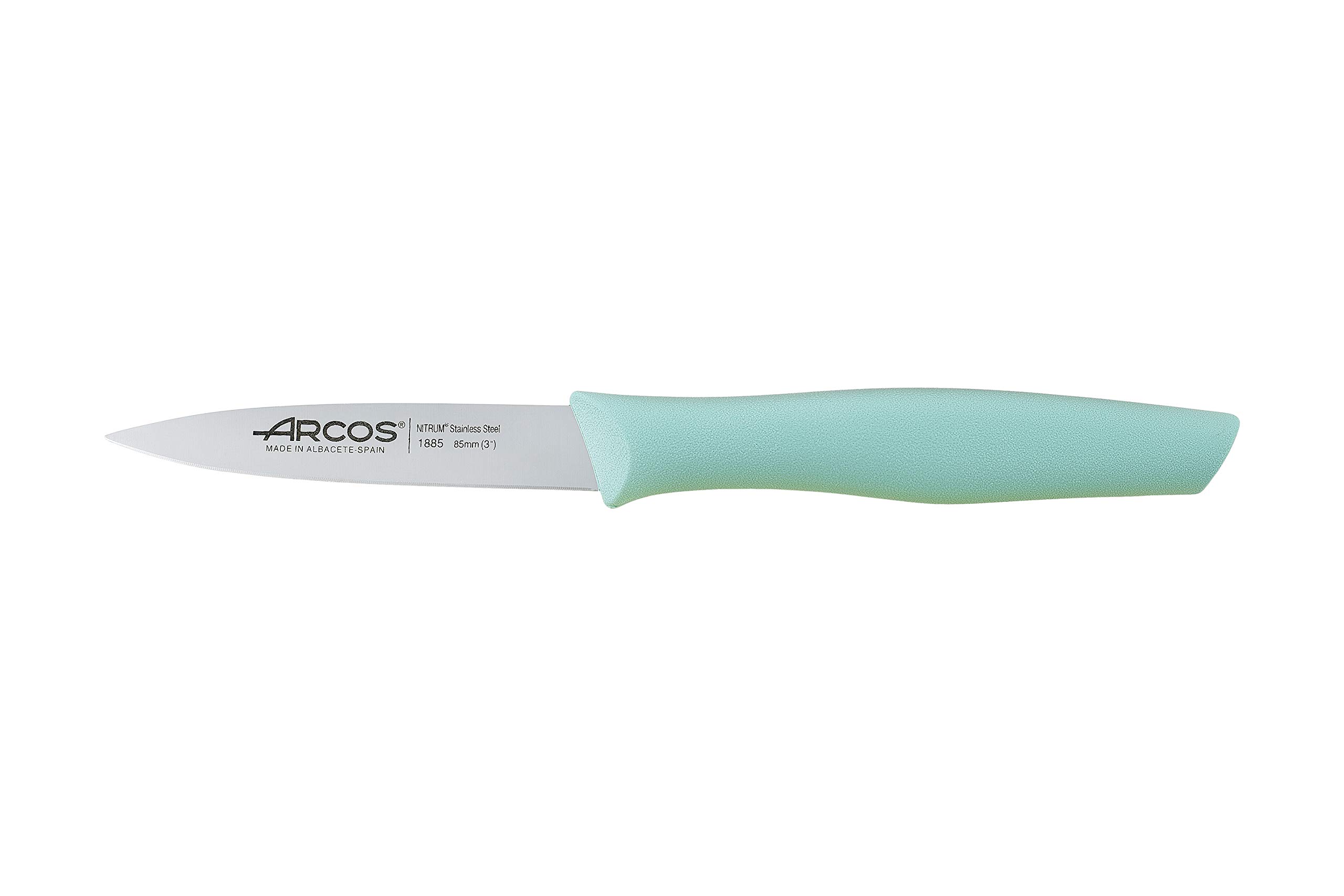 Arcos Serie Nova -Set 36 pezzi Coltello Sbucciare - Lama Acciaio Inossidabile NITRUM 85 mm - Manico in polipropilene in 3 colori
