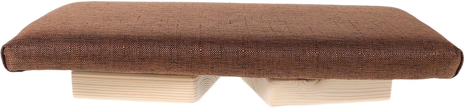 Mipcase Foldable Wooden Bench Ergonomic Seiza Stool for Prayer and Posture Support with Natural Wood Construction Portable Seat for Home and Travel