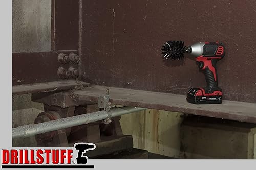 Miniatura 6 de Mini cepillo para parrilla de barbacoa original ultra rígido, negro, limpiador eléctrico giratorio para limpieza de parrilla, suministros de