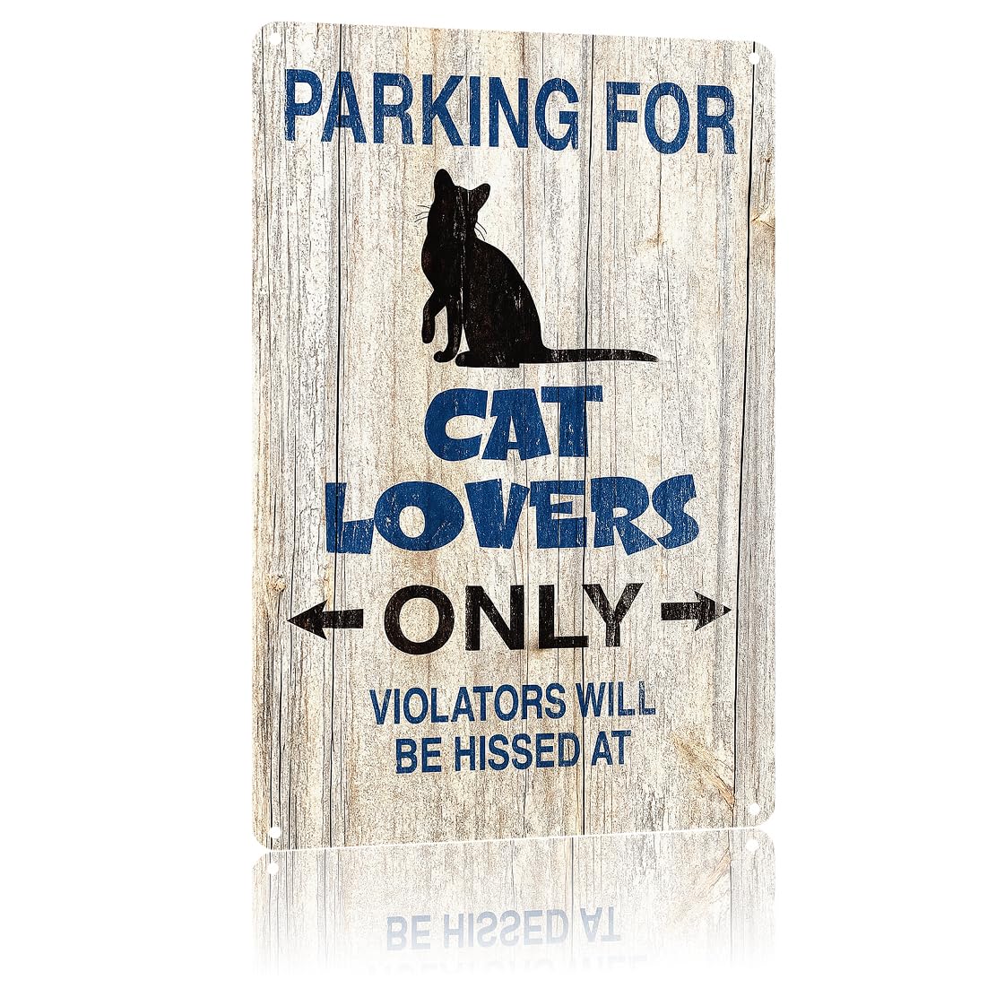 KWQDOZF Funny Metal Signs Posters Cat Lover Sign Wall Art for Yard Outdoor Lawn Garden Home Decor 8X12inch