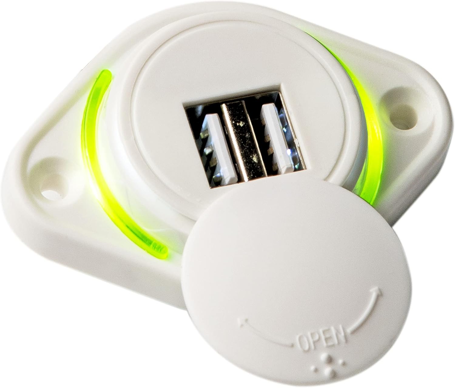 Maichis 12V RV USB Charger, 5V 2.4A Fast Charger Dual USB Outlet, Wall