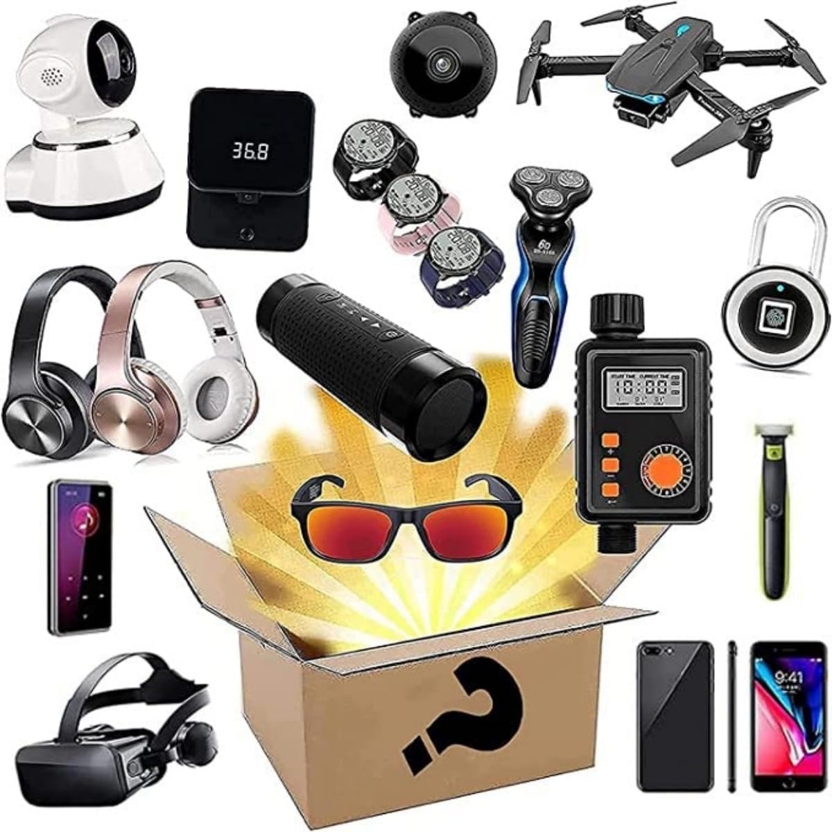 Genérico Palet De Juego De Productos Electrónicos,un Juego de 5-40 Multimedia,Productos Mixtos, Cajas de Regalo，sef4