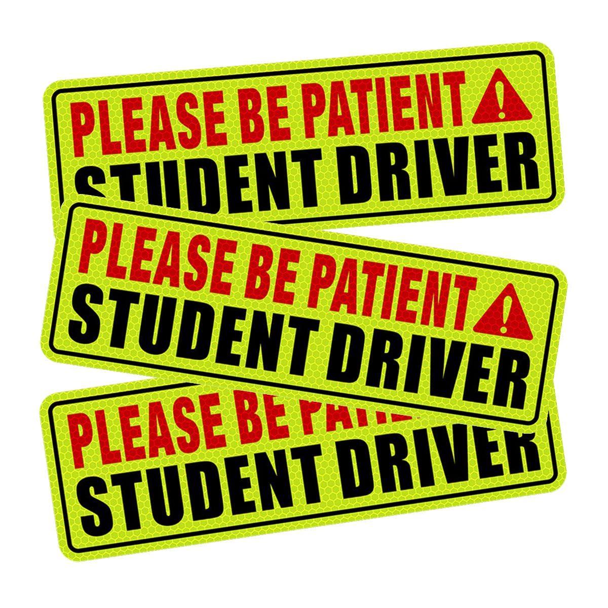 Snapklik.com : Student Driver Car Sticker, 3PCS Safety Warning Sign For ...
