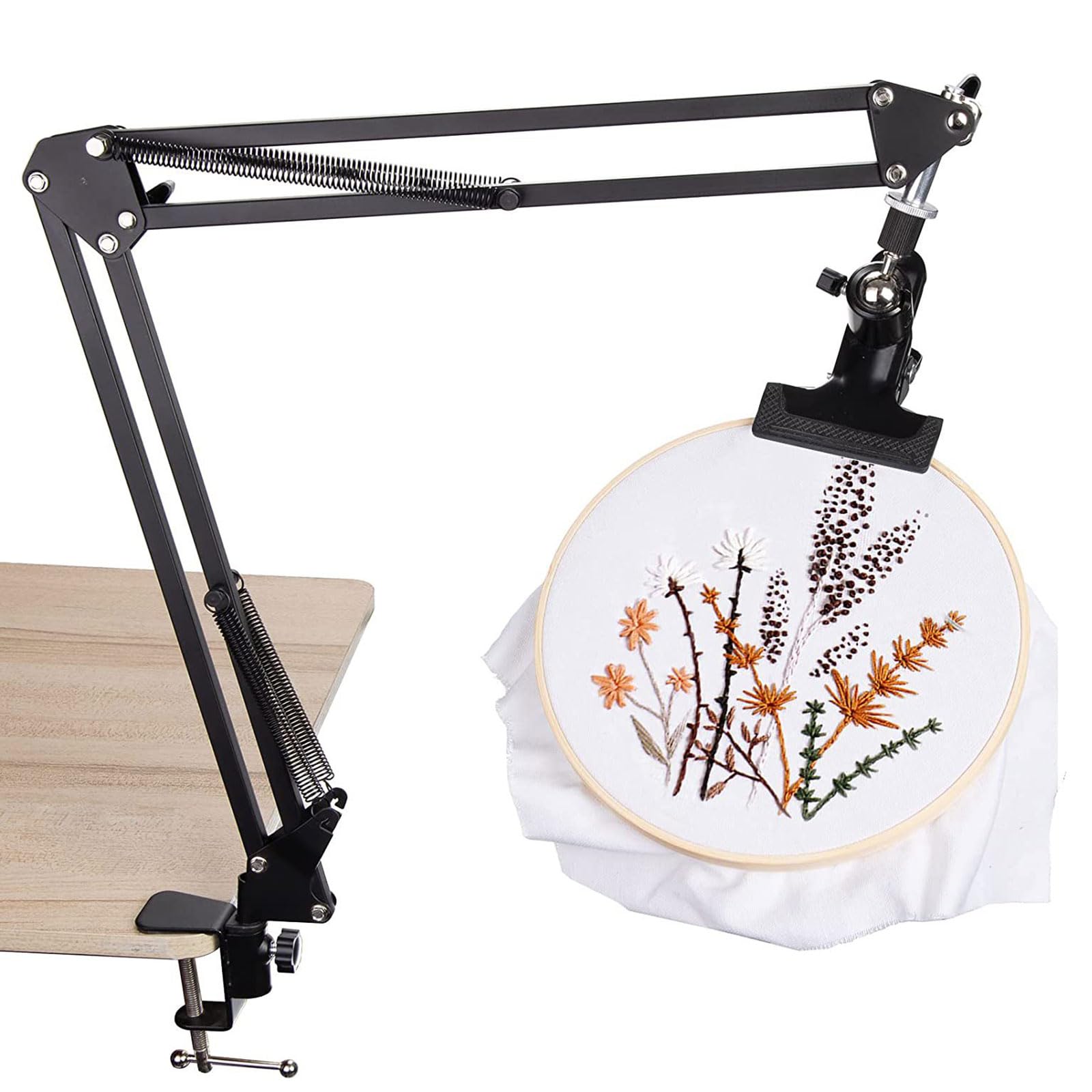 Embroidery Holder Stand Adjust Hand Embroidery Stand Lap Embroidery Hoop Holder Lap Stand Stitches Holder Stand