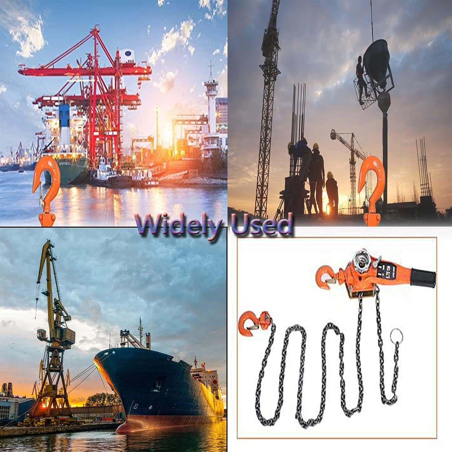 uyoyous Manual Lever 1653lbs, RatchetChain Hoist 20 ft Manual Lever Hoist Chain Come Along 3/4T Chain Lever Block Hoist Manganese Steel Chain Ratchet Lever Hoist Lifting with Hook : Industrial & Scientific