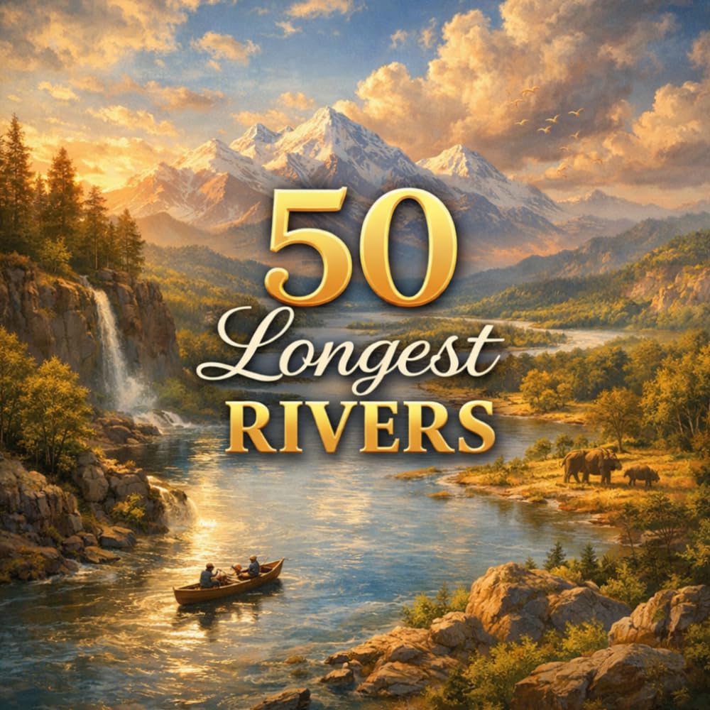 50 Longest Rivers: A Fun Geography Adventure for Kids Discovering the World's Great Rivers (Geography for Kids)
