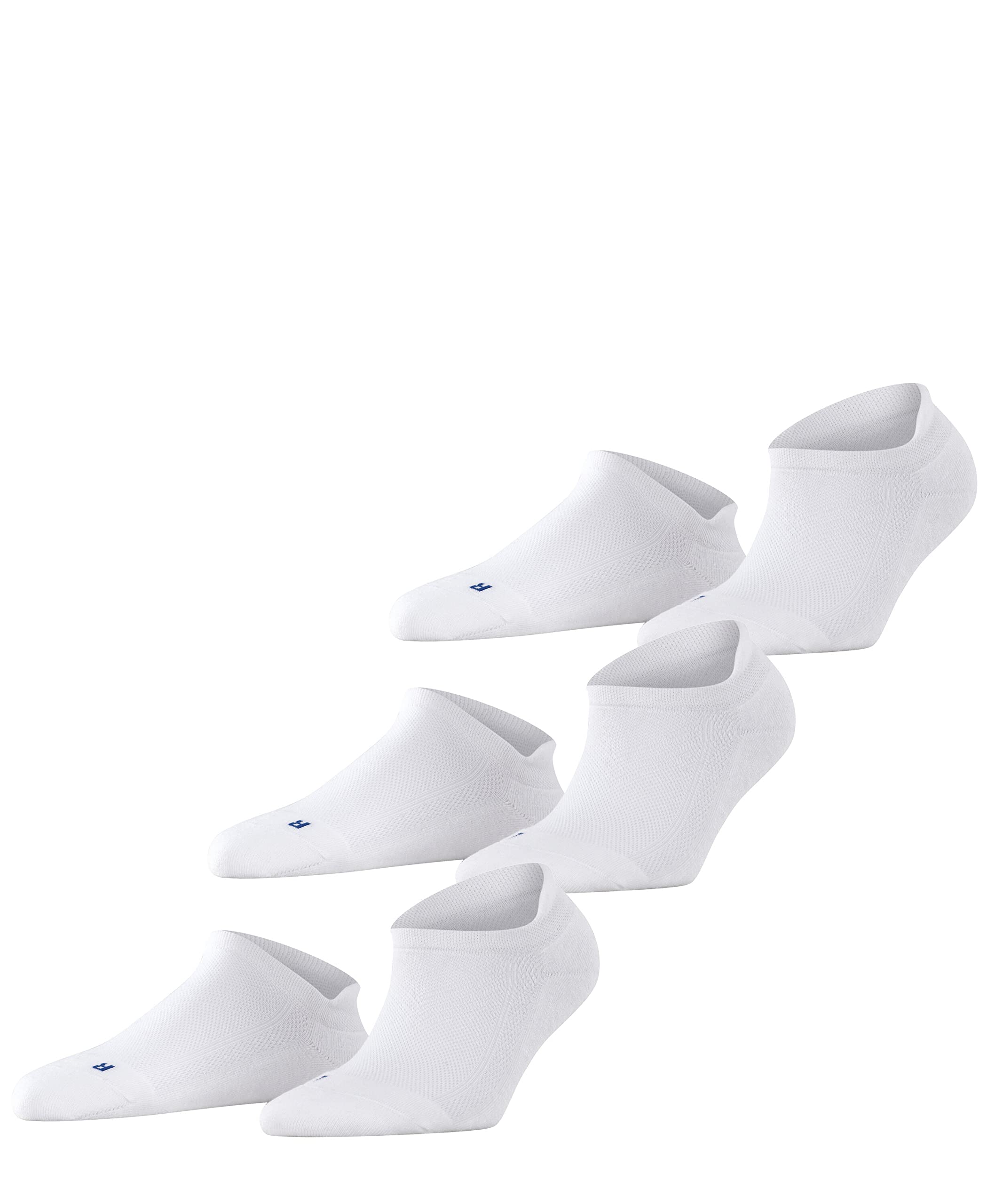 FALKE Cool Kick Sneaker 3-Pack U SN respirantes unies lot de 3 paires, Chaussettes basses Mixte, Blanc (White 2000), 37-38