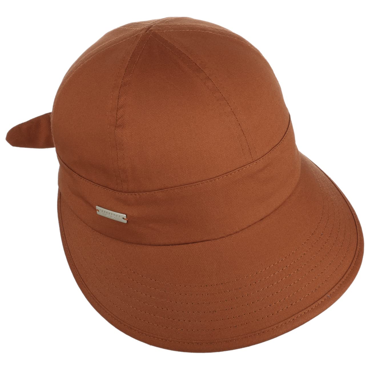 Seeberger Casquette Sunshine Femme - en Coton pour avec Etiquette Visiere Printemps-ete Ete - Taille Unique Rouille