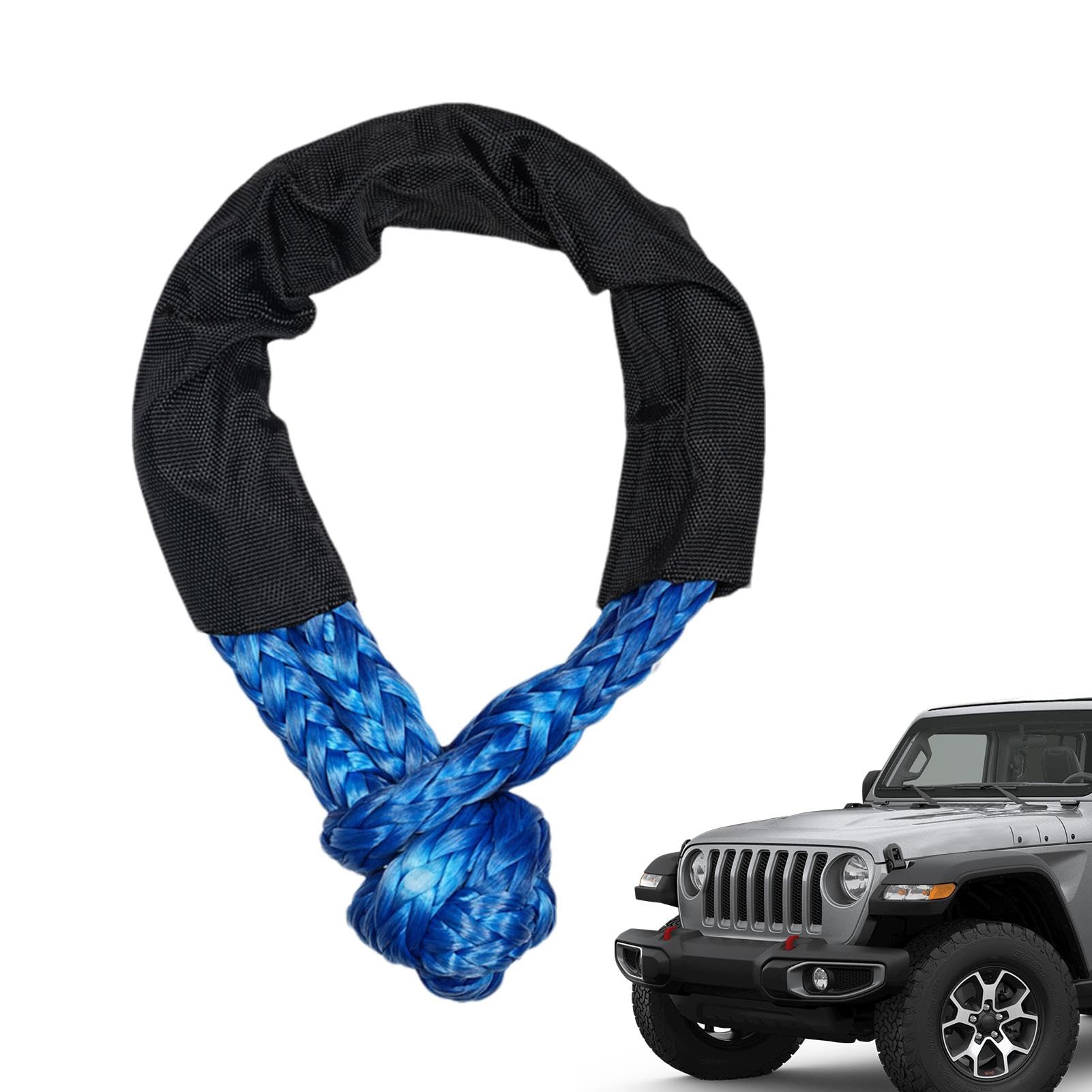 Soft Shackle Strap | Heavy-Duty Synthetic Road Recovery,Strength Recovery Offroad Tow Shackles, Soft Shackle To Replace Tow Strap, Strength Soft Shackle Recovery Rope