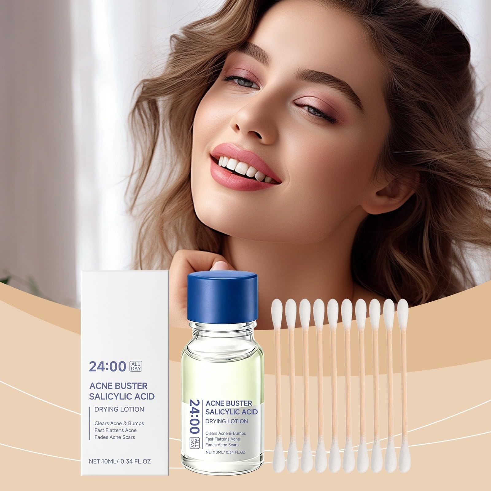 Siero per imperfezioni cutanee, Lozione secca con acido salicilico | Siero di precisione per imperfezioni cutanee, cura viso per imperfezioni taglianee, cura mirata viso per imperfezioni