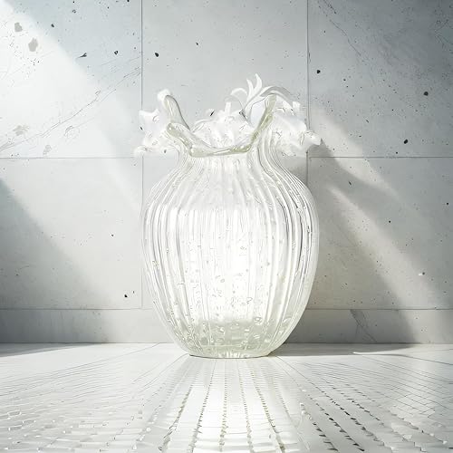 Miniatura 4 de Jarrones de vidrio luminoso hechos a mano para flores, decoración nórdica para sala de estar, perfectos para flores, decoración, centros de mesa y