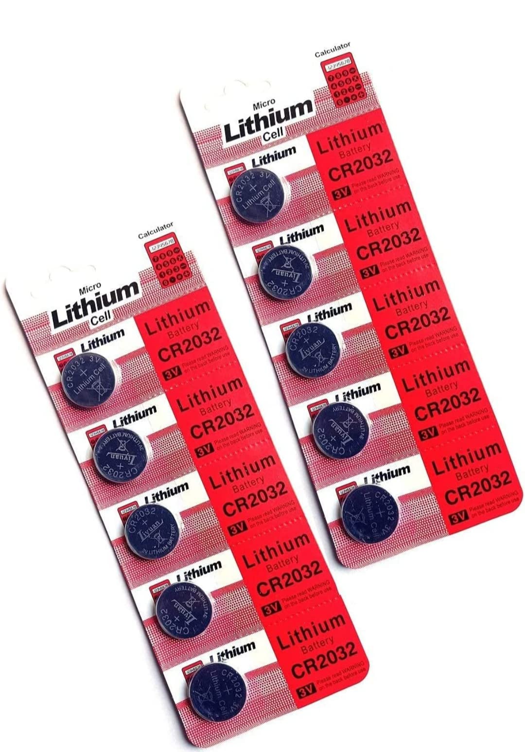 Buy 77Q™ 10 Pieces Cmos 2032 Micro Lithium Cell CR2032 3V Coin Battery