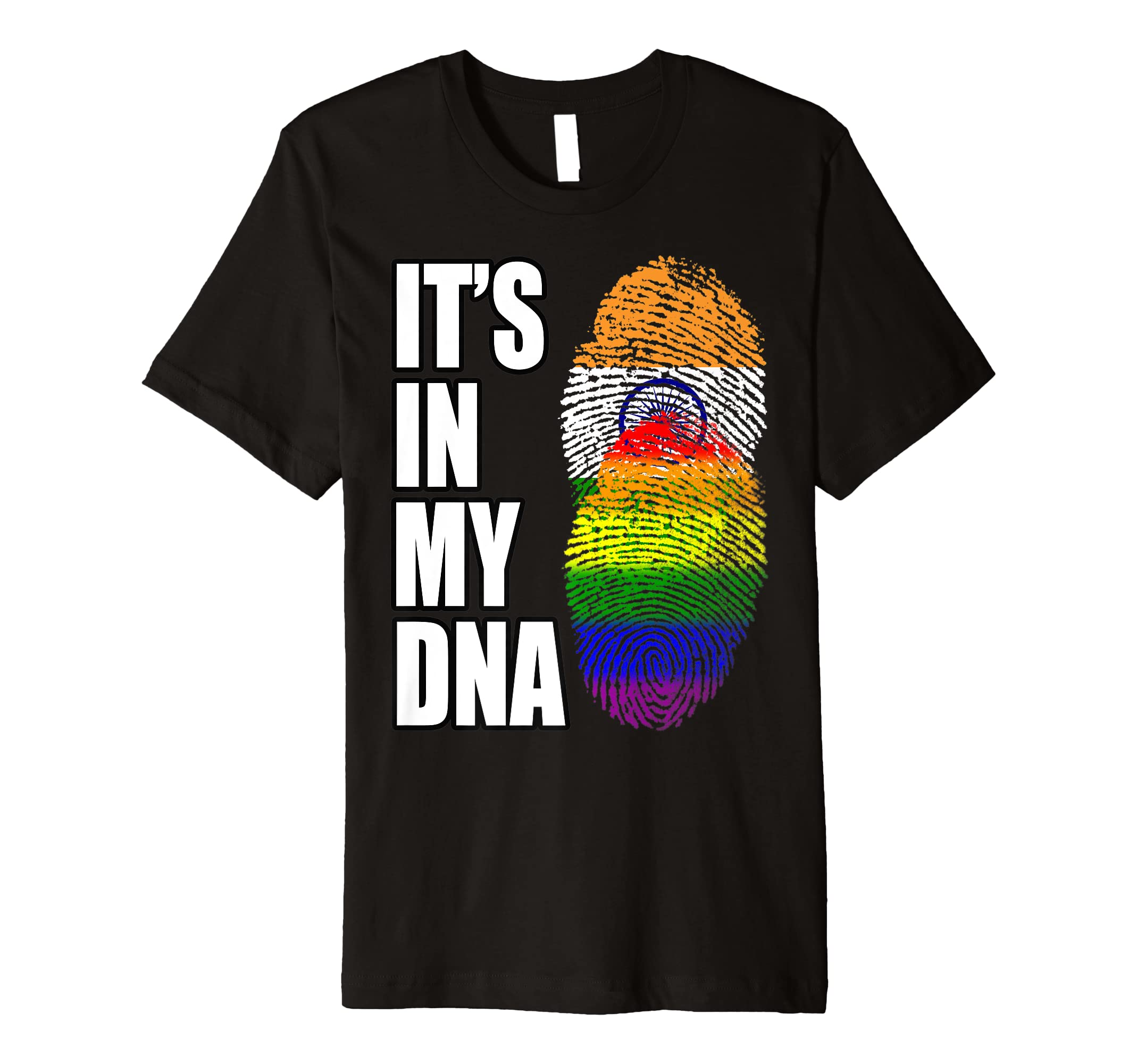 Pride IndianGay Pride Indian Vintage Heritage DNA Flag Premium T-Shirt