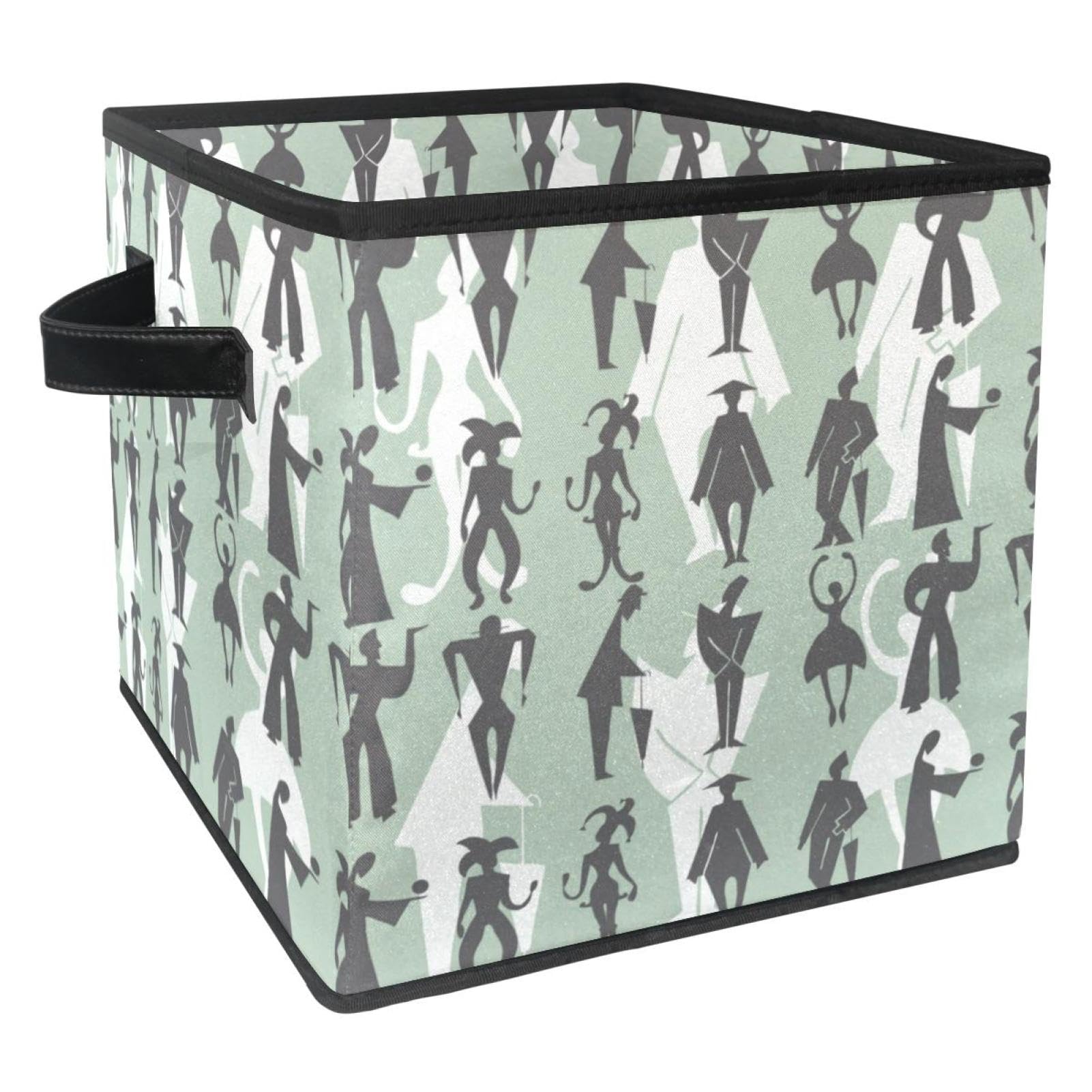 Cube de rangement pliable pour livres et jouets avec poignées pour meuble de chambre