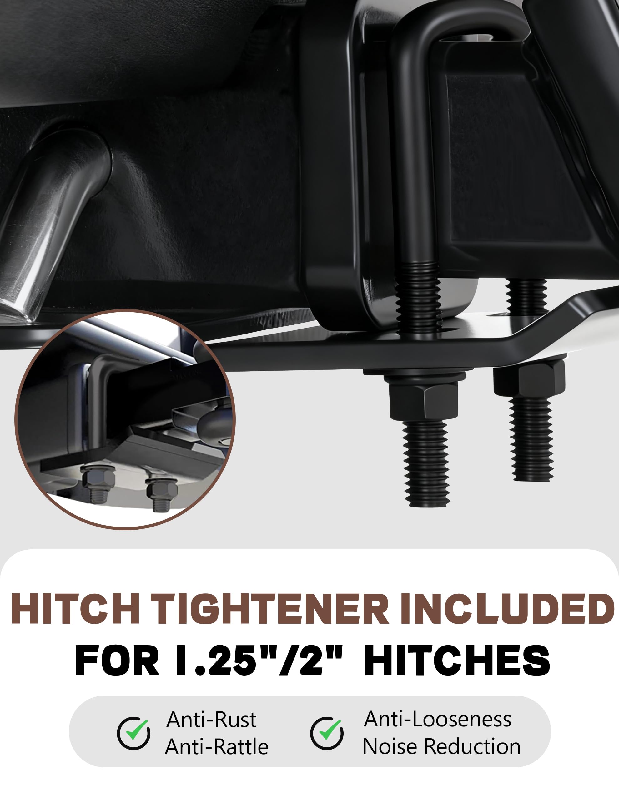 RokRack Plus Foldable 2 Ebike Rack with Ramp, 200 lbs Capacity Electric Bike Carrier Platform Mount, Hitch Bike Rack for Car SUV with Hitch Stabilizer, Lock Pin, Rain Cover & Lock