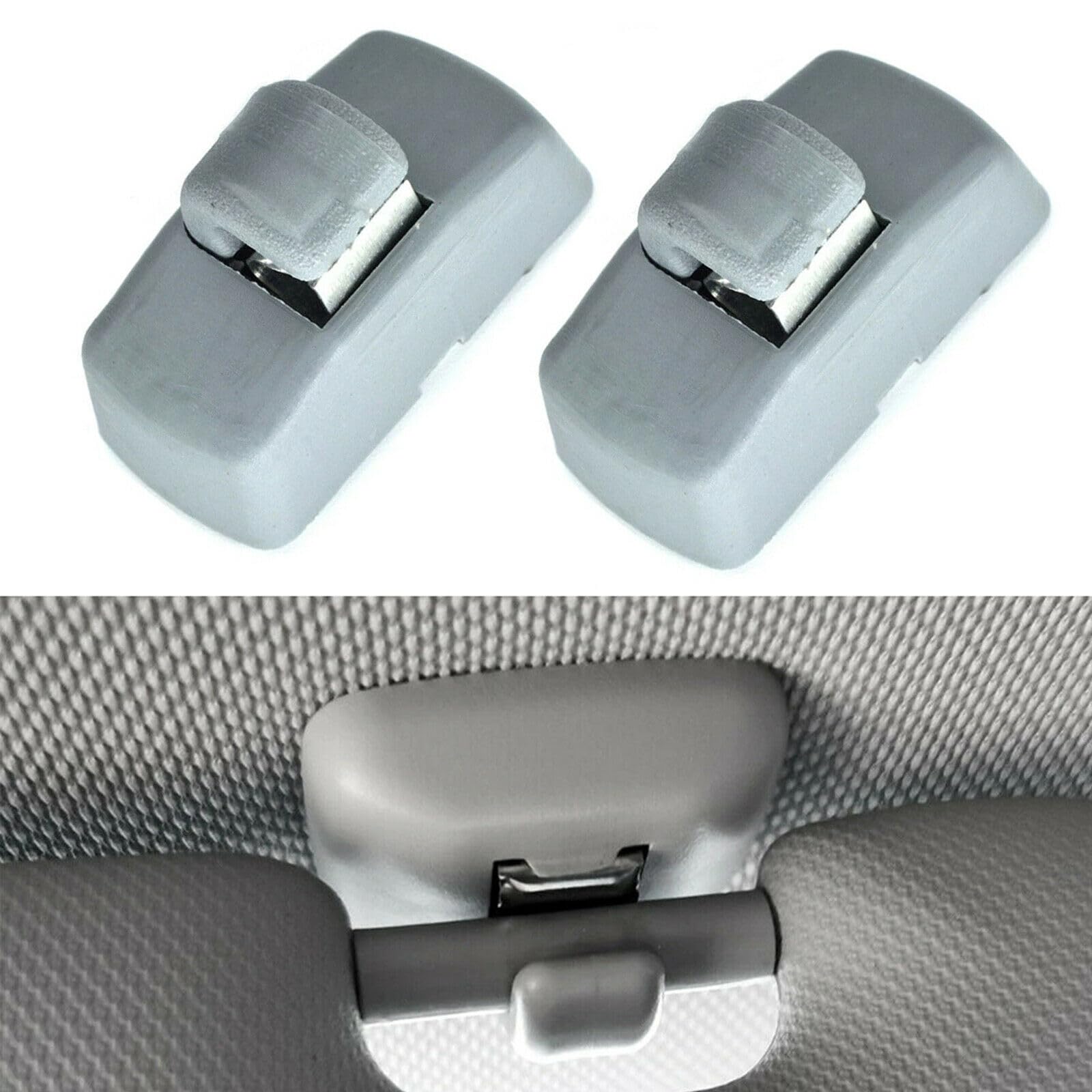 Voor A1 A3 A4 A5 Q3 Q5 (8E0 857 562) A7 B6 B7 B8 S4 S5, 2 Stuks Zonneklep Clip Porpor Booya Interieur Zonneklep Haak Clip Beugel
