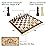 AMEROUS 15 Inches Magnetic Wooden Chess Set - 2 Extra Queens - Folding Board - Pieces Storage Slots, Handmade Portable Travel Chess Game - Beginner Chess Set for Kids, 6 up Age