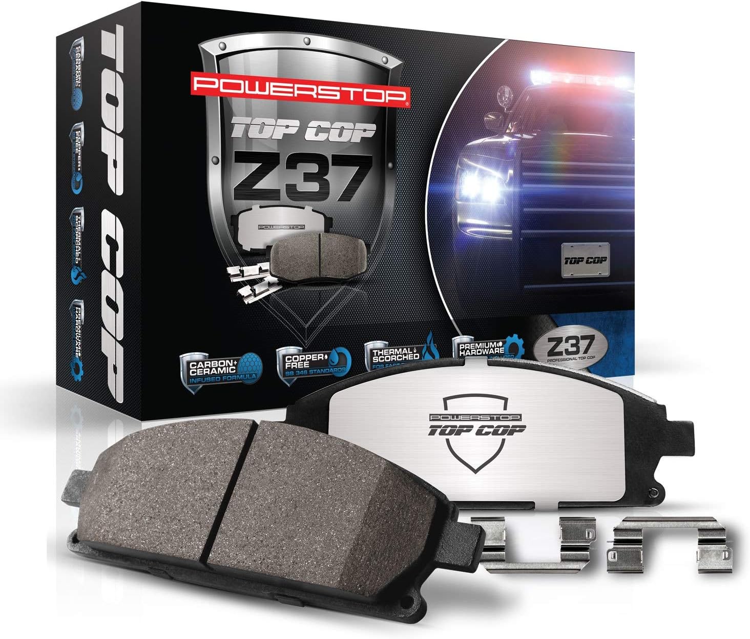 Power Stop Z37-1058 Z37 Top Cop Severe-Duty/Fleet Brake Pad