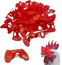LATRAT 50 Stück Hühnerbrillen Anti Pecking Brille Fasan Pinless Peepers Anti-picken Schutzbrillen,Geflügel Farm Equipment Werkzeug, Geflügel Brille zum Henne Pecking Präventions