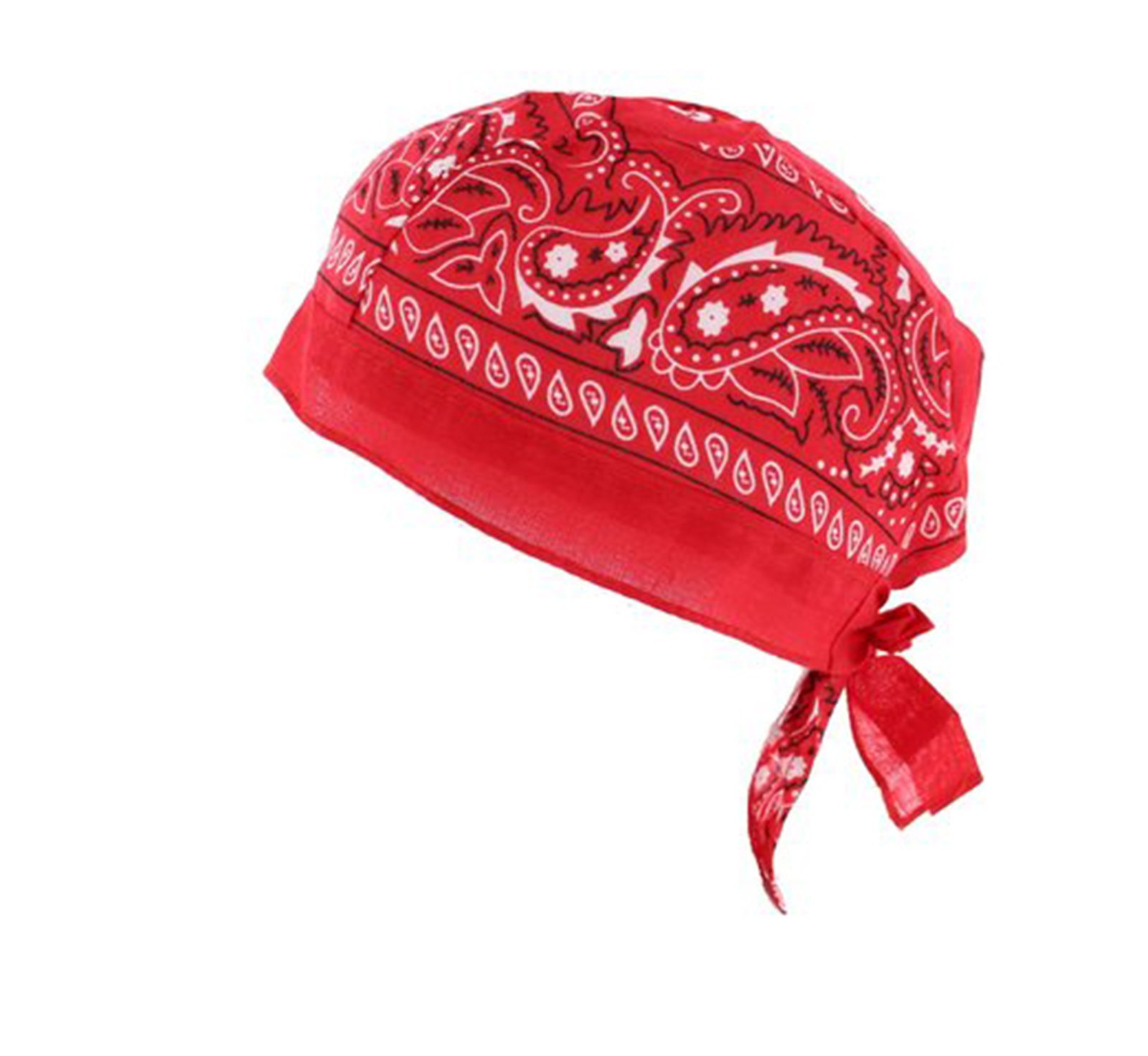 The Express Hats Company Men's Red Unisex Paisley Pattern Zandanas - 100% Cotton, Excellent Quality - 5 Colours (Red)