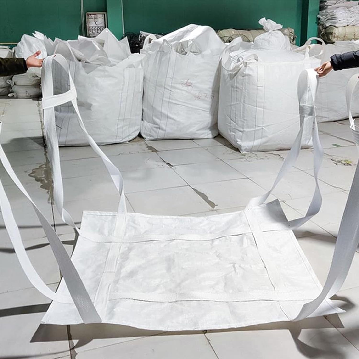 Gepäcknetz zum Heben und Laden, robustes Segeltuch-Pad, 1,5-2 Tonnen Kapazität, 120 x 140 cm, ideal für Kran- und Paletteneinsatz beim Entladen von Fracht