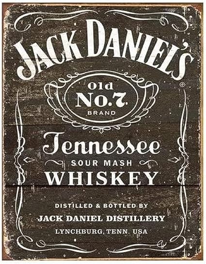 2. JACKGOLD Jack Daniel's-Weathered Tin Sign