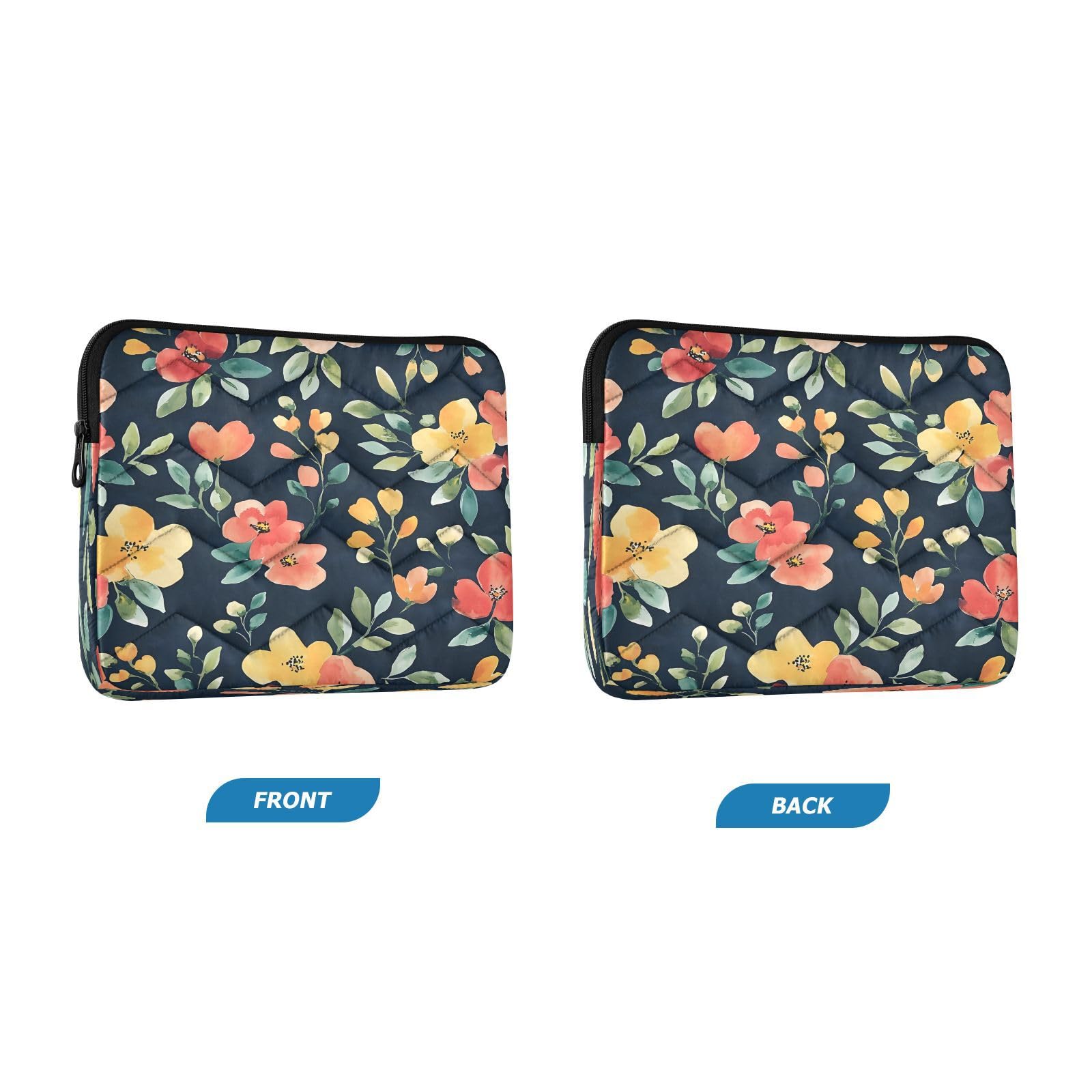 BOESI Watercolor Colorful Flower Laptop Inner Bag, Laptop Case, Computer Sleeve, Lightweight and Easy to Carry, Suitable for 13-14inch Laptops