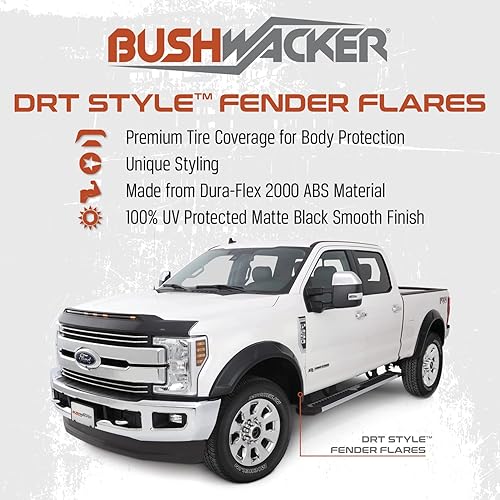 Miniatura 2 de Bushwacker Guardabarros DRT 20958-02, juego de 4 piezas para Ford F-150 2018-2020