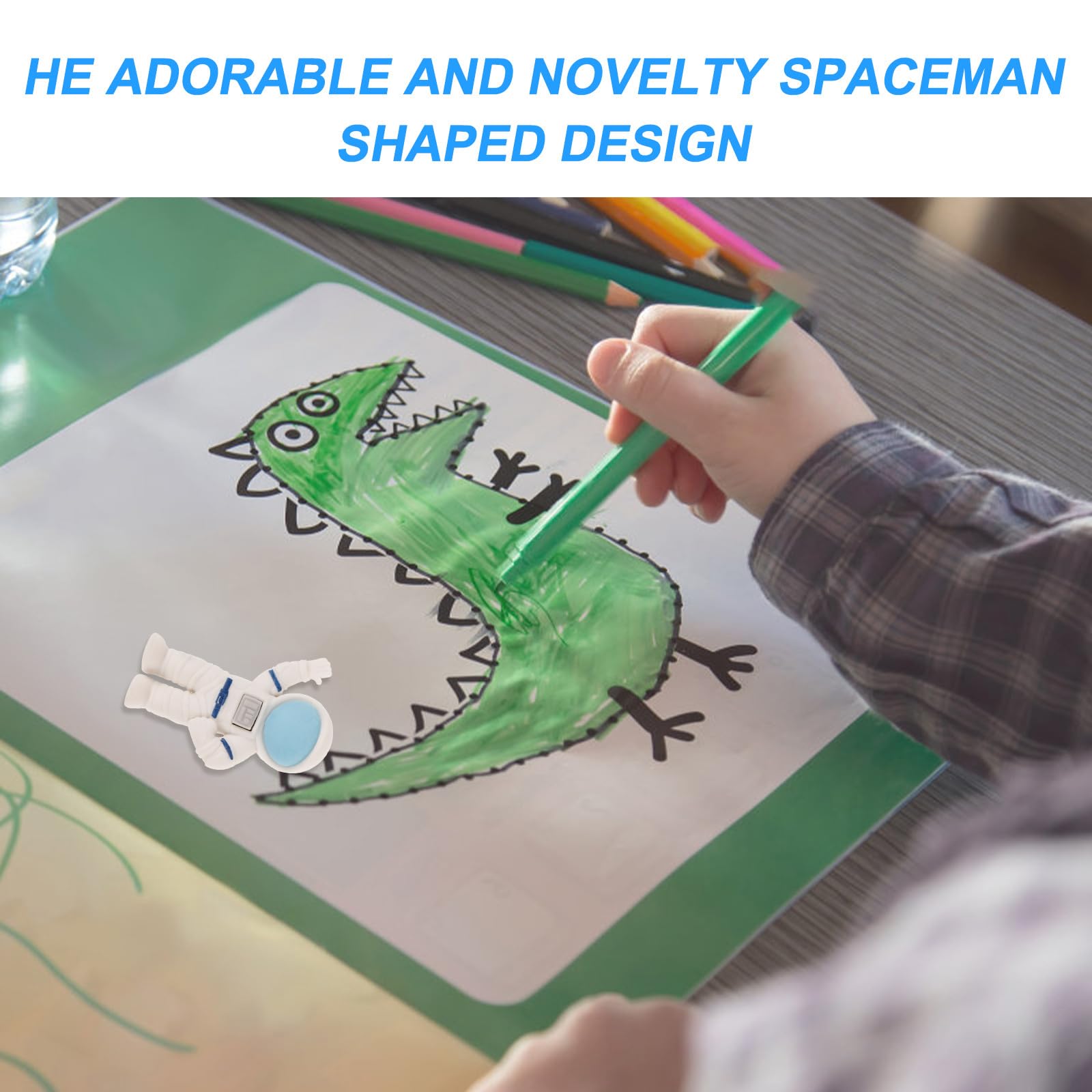 Operitacx 24 Stück Mini Astronauten Radiergummis Set 1.77X1.18X0.79 Zoll Lustige Lern-Radiergummis Für Kinder Schulbedarf Mitgebsel Geschenk Für Kleine Entdecker