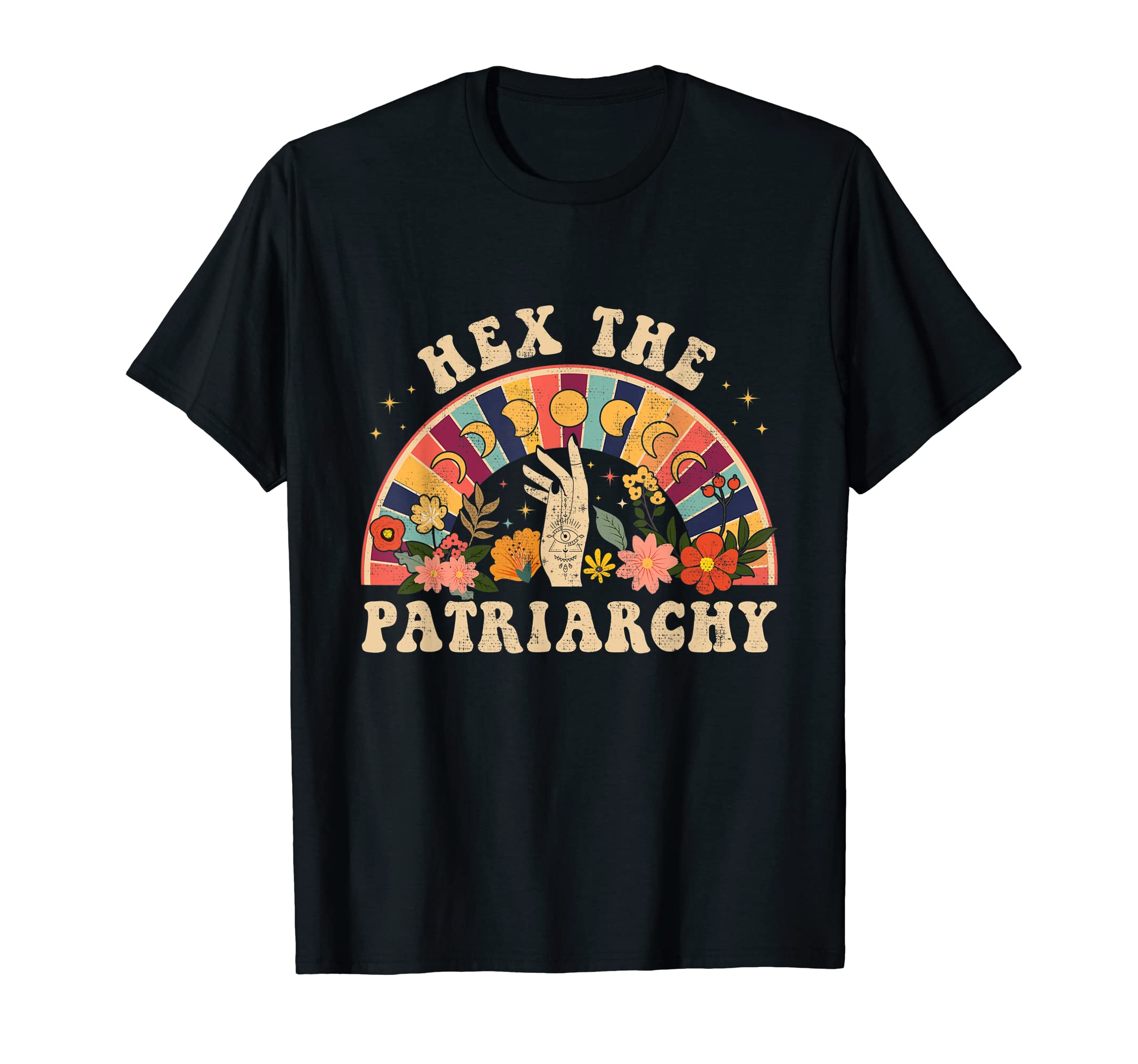 Feminist Witch Hex The Patriarchy HalloweenWitch Vibes T-Shirt