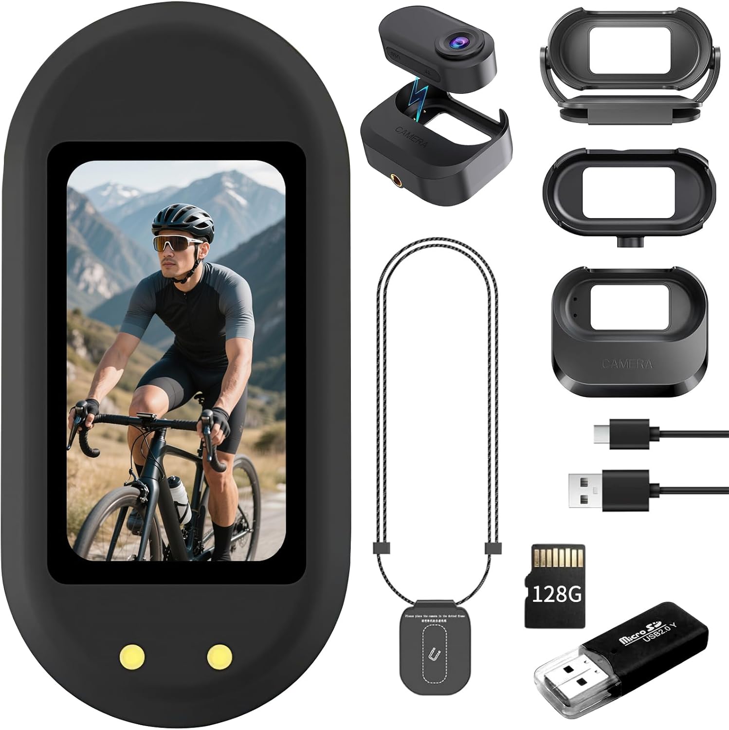 Mini Body Camera 1080P,128G Wearable Action Cam with Magnetic Charging Case, Thumb Size POV Camera, Premium Portable Camcorder Mount Anywhere for Work, Outdoors Activities, Pet