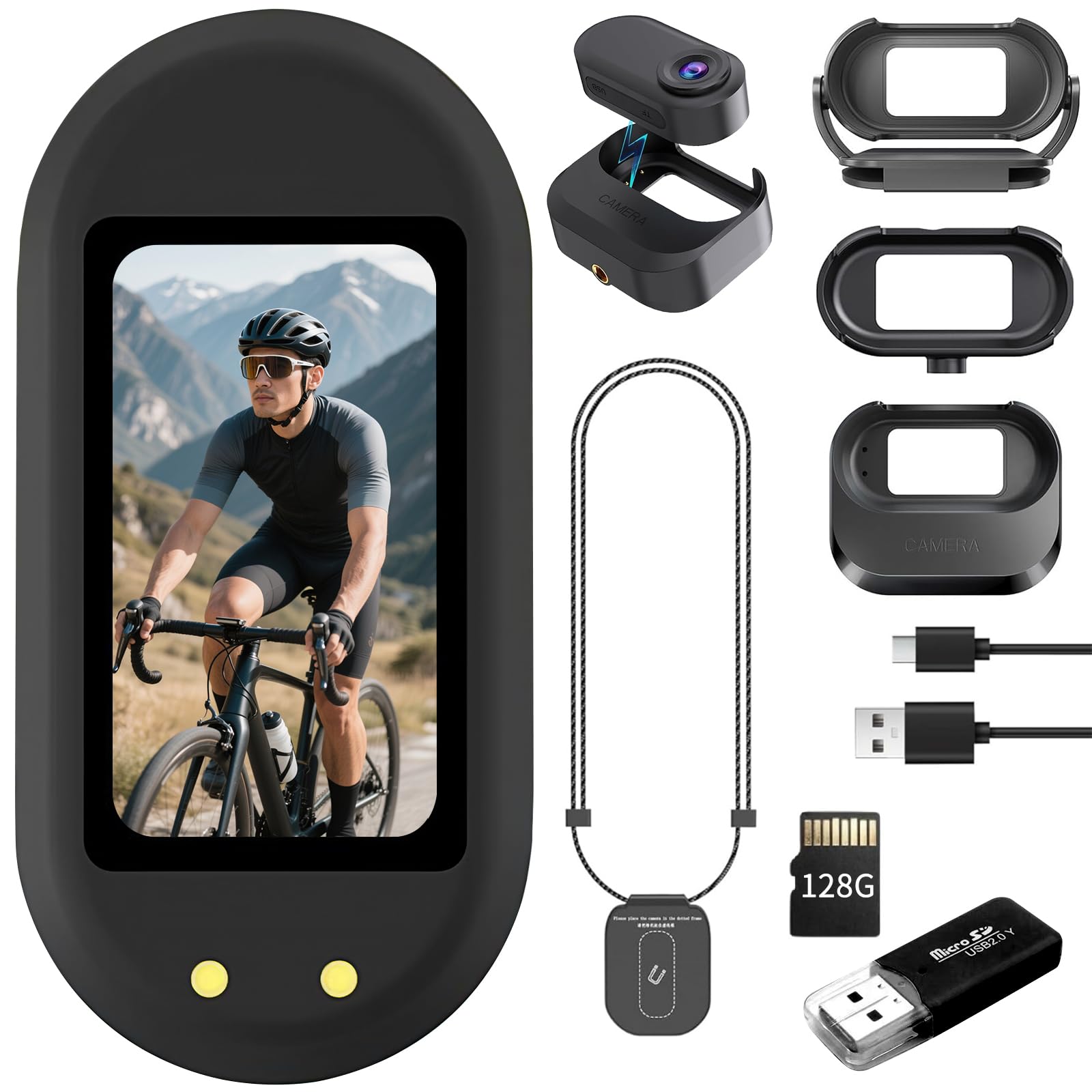 1080p mini camcorder con molla caricamento