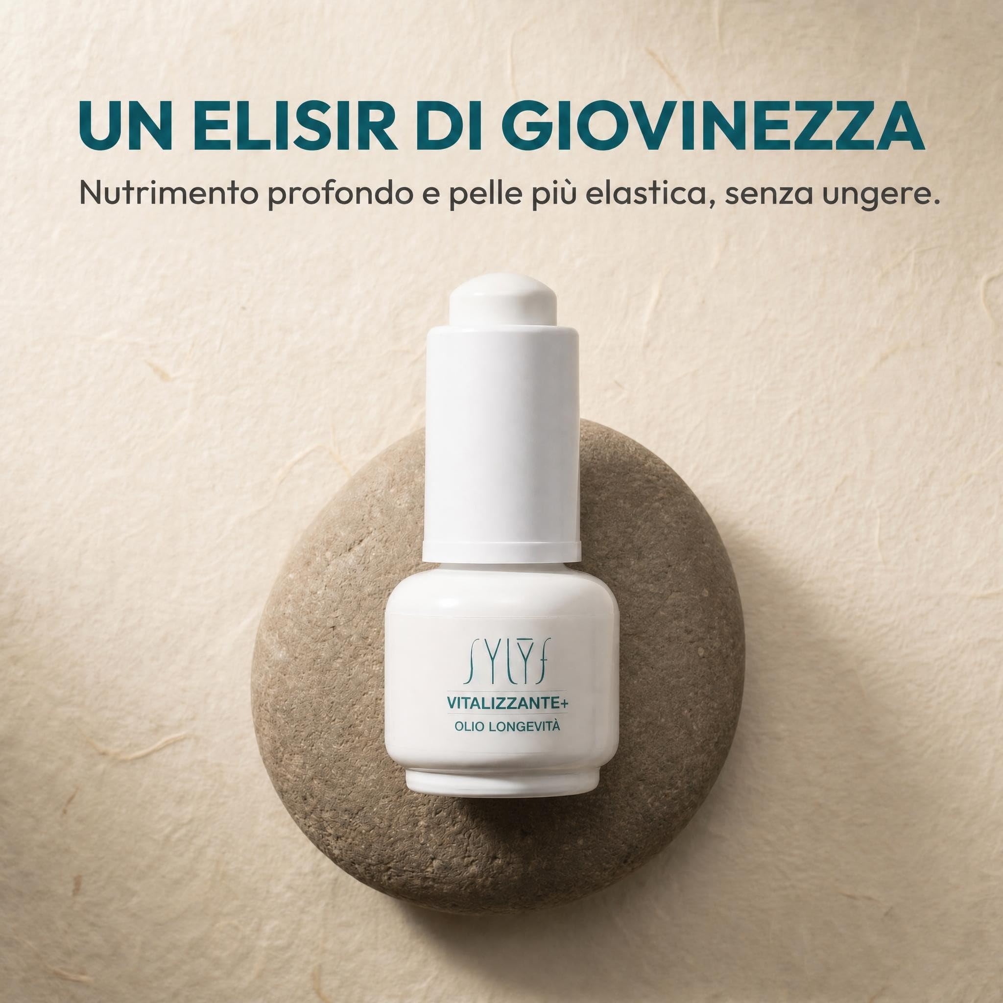 SYLYF Olio Viso Vitalizzante+ con Vitamina A e E | Pelle Secca e Spenta | Nutriente ed Elasticizzante | 15 ml