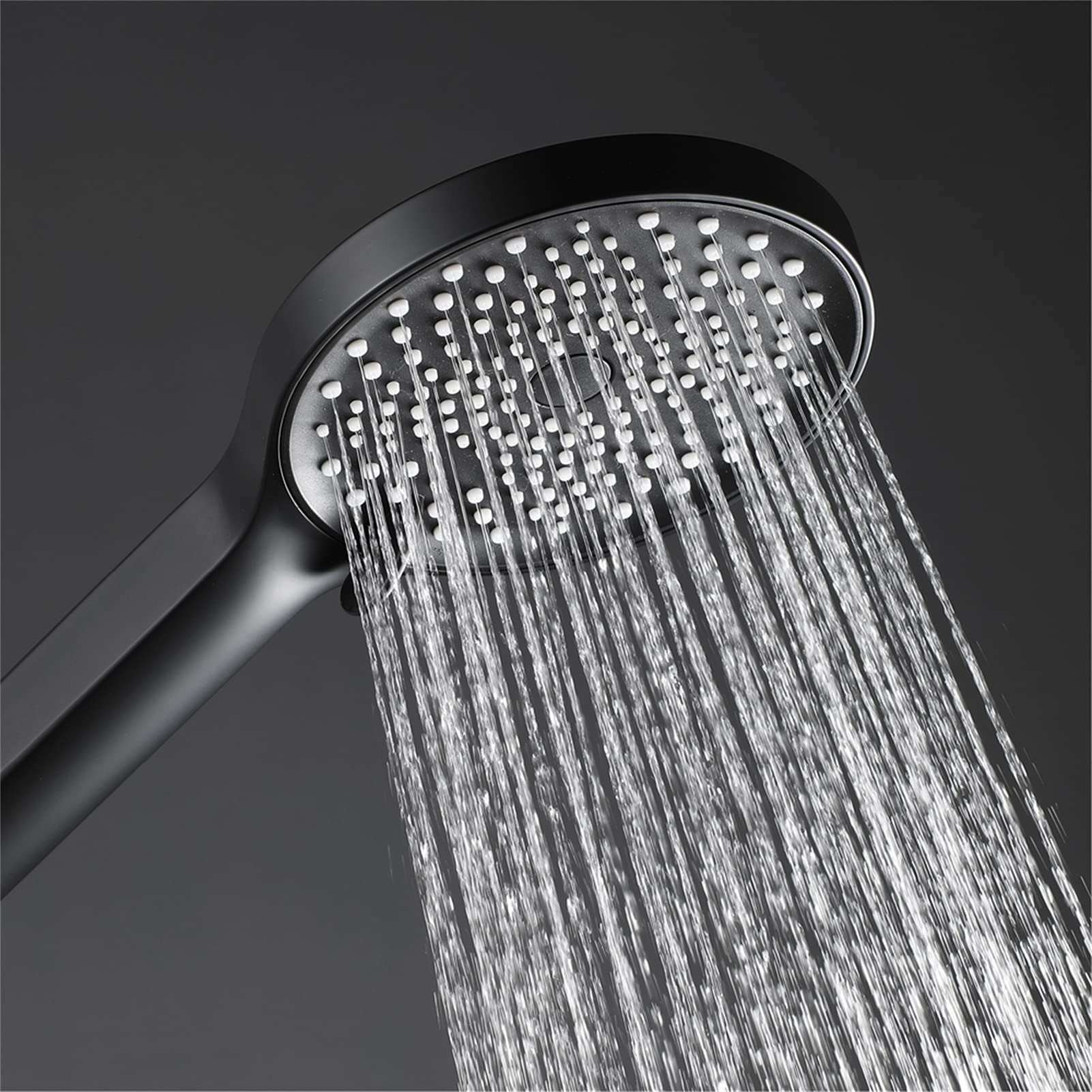 Soffione doccia con tubo flessibile, Soffione doccia ad alta pressione, Doccetta moderna 3 modalità, Soffione doccia a risparmio idrico, Doccetta da bagno,Nero