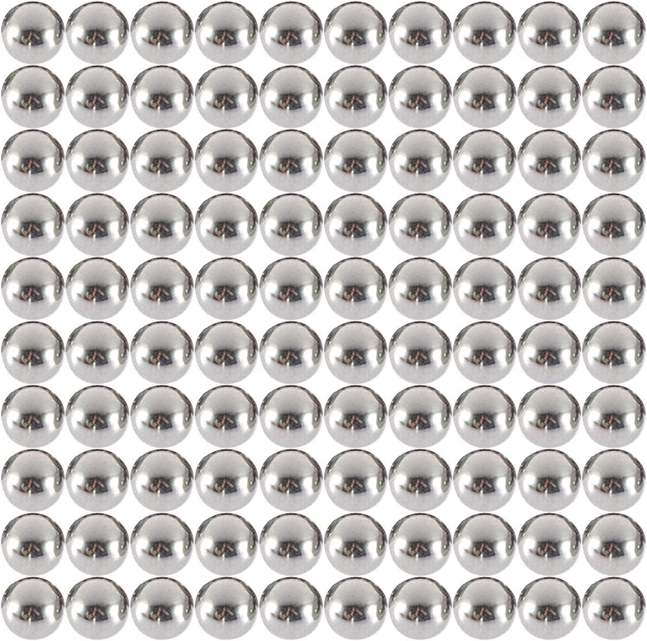 100 X Less Lethal .43 Cal Steel Bearing Balls 5.3 Grams Self Defense Less Lethal Practice Paintball