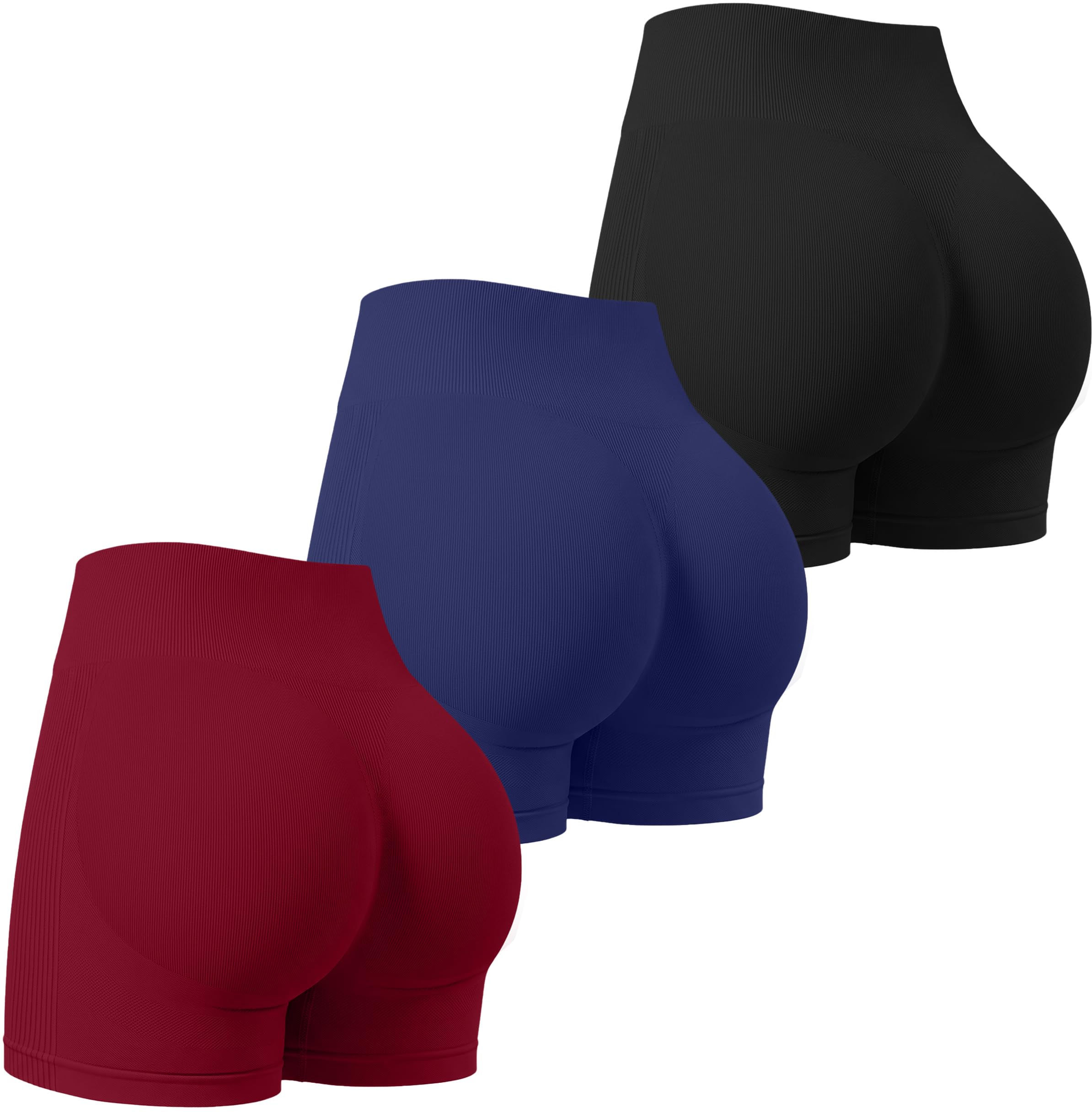 Photo 1 of VVX Women's Seamless Biker Shorts 3-Pack medium