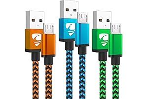 Aioneus Micro USB Cable Samsung Galaxy S7 Charger Cord Fast Android Charging