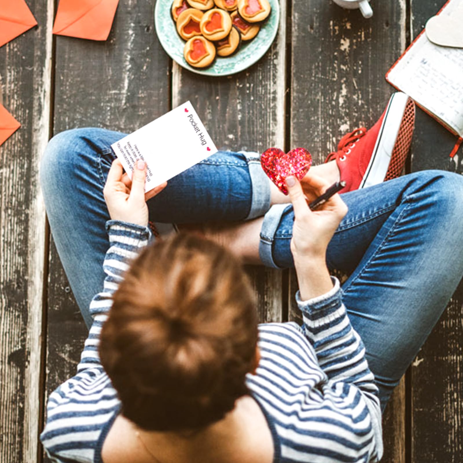 Generic Cadeau & Souvenir Forme Cœur Décor Cadeau En Bois Pour N