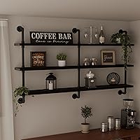 Vista 17 de Estantería flotante para libros estantes de baño sobre inodoro estanterías industriales de tubo estantes de tubería estantes de pared rústicos Blanco