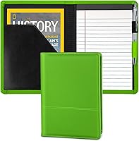 Vista 7 de Gorbado Carpeta para portafolio o cartera, mini carpeta de 5 x 8 pulgadas, bloc de escritura legal, carpeta organizadora de documentos A5 para Negro