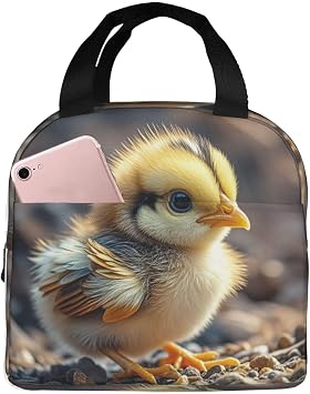 Insulated Lunch Bag for Men Women Reusable Lunch Box Chicken Chick Lunchbox Leakproof Cooler Bags for Work Picnic