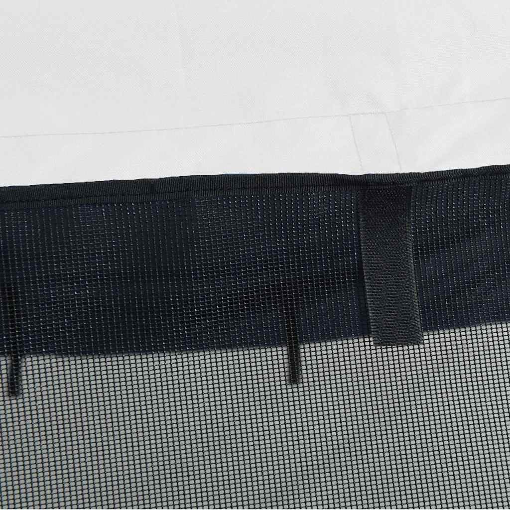 vidaXL Toit Bimini à 4 arceaux parois en Maille 243x(230-244) x137 cm