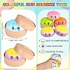 4PC Dumpling Squishy Toys,Colorful Giant Mystery Dumplings Squishy with Food Steamer,Dumplings Fidget Sensory Toys Anxiety Relief,Taba Squishy,Cute Squishies Dumplings Stress Balls for Adults Kids