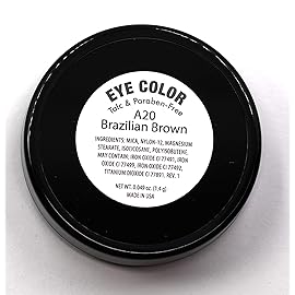 Pure Ziva Brazilian Brown Cinnamon Chestnut Bronze Pressed Powder Single Vegan Eyeshadow; Talc, Paraben & Cruelty Free