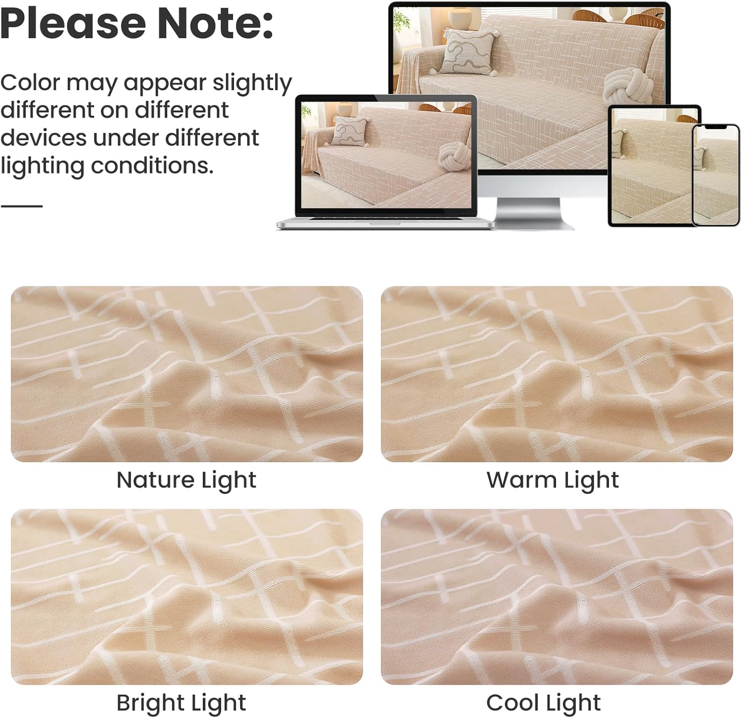 Sectional Couch Covers 2 Piece, Washable L Shaped Couch Cover Blanket for Dogs, Pet Couch Covers for Sectional Sofa, Sectional Sofa Slipcovers (X-Large: 78" x 110" + 78" x 118", Khaki)