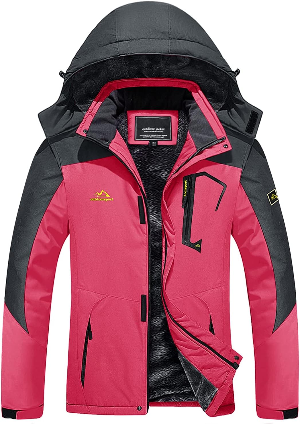 TACVASEN] 登山服 レディース スキージャケット 大きいサイズ 多機能