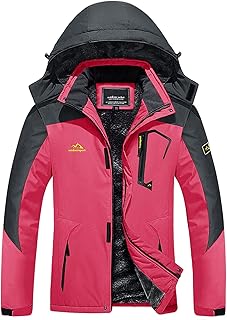 Sponsored Ad - TACVASEN Women's Waterproof Ski Jacket Warm Winter Snow Coat Mountain Windproof Hooded Fleece Outdoor Jacket