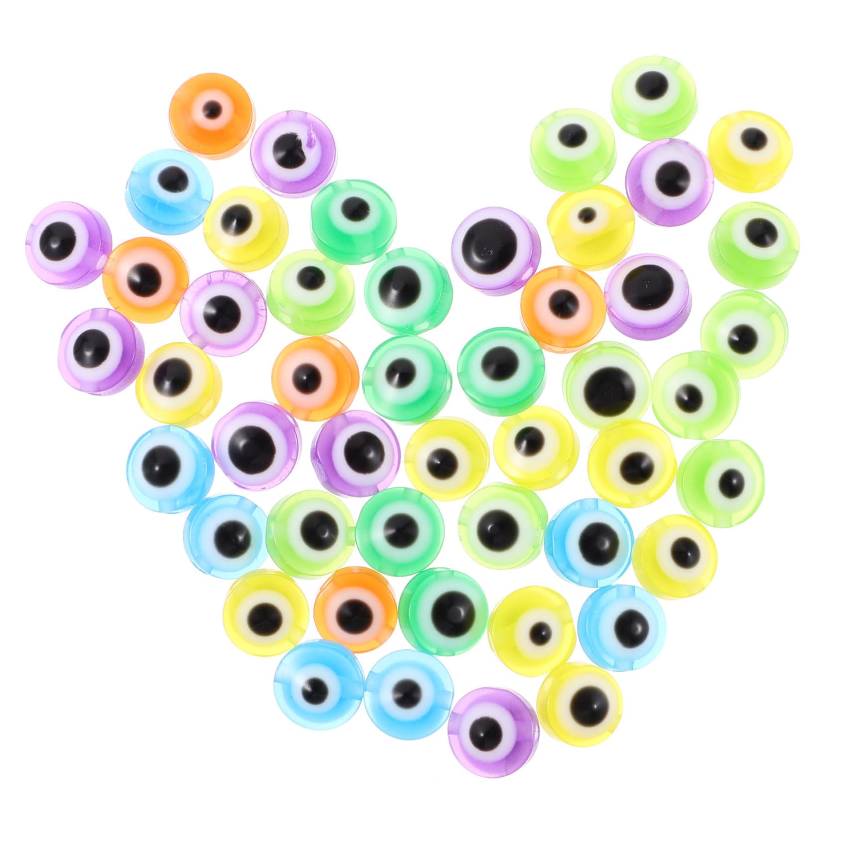 800 Piezas Abalorios para Hacer Pulseras Cuentas Espaciadoras Ojos de Resina para DIY Joyería Manualidades Brazaletes Accesorios Coloridos