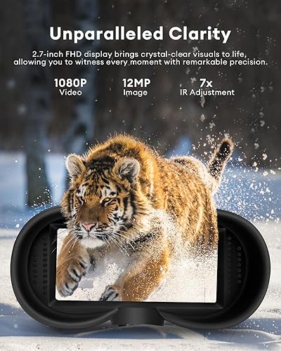 Miniatura 2 de Gafas de visión nocturna montadas en la cabeza, [actualización 2025] binoculares de visión nocturna de 1312 pies, gafas de visión nocturna manos