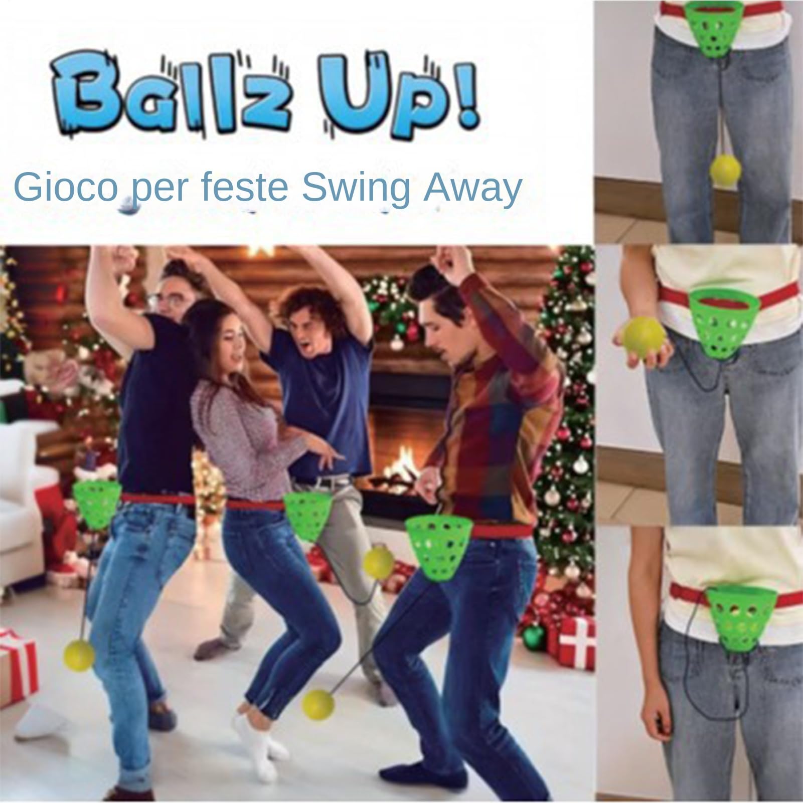 Jeu De Balle Oscillant - Jouet avec Ceinture Abdominale Réglable - Jeux De Billes De Fête | pour Amis Étudiants Hommes Femmes Événement Rassemblement Fête Fermé en Plein Air
